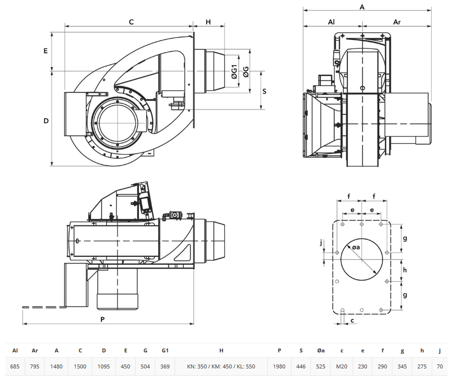 Горелка ELCO N10.12000.30 G-E FQe