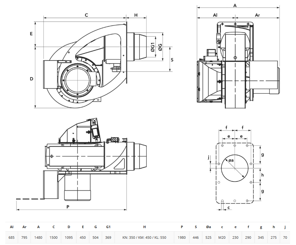 Горелка ELCO N10.12000.37 G-E FQe